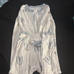 Kyte BABY Cream and Gray Footies